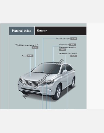 lexus rx 2012-2013 owners manual in english